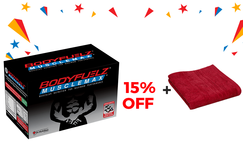 Buy 1 Musclemax  ( 90 X 5 G Sachets) Get Free Hand Towel 